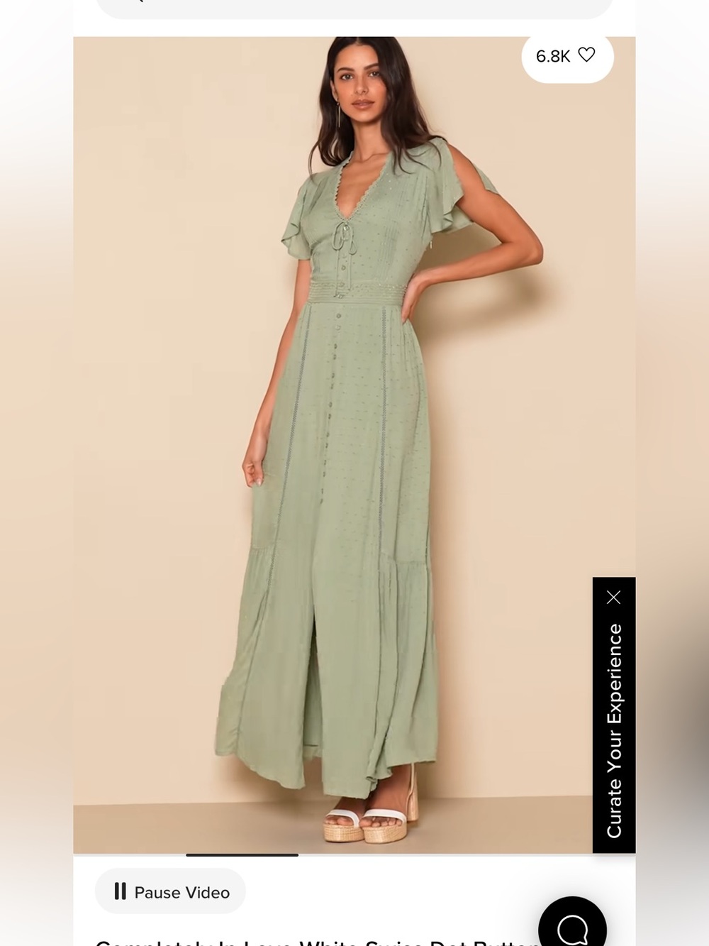 Lulu’s sage green maxi dress